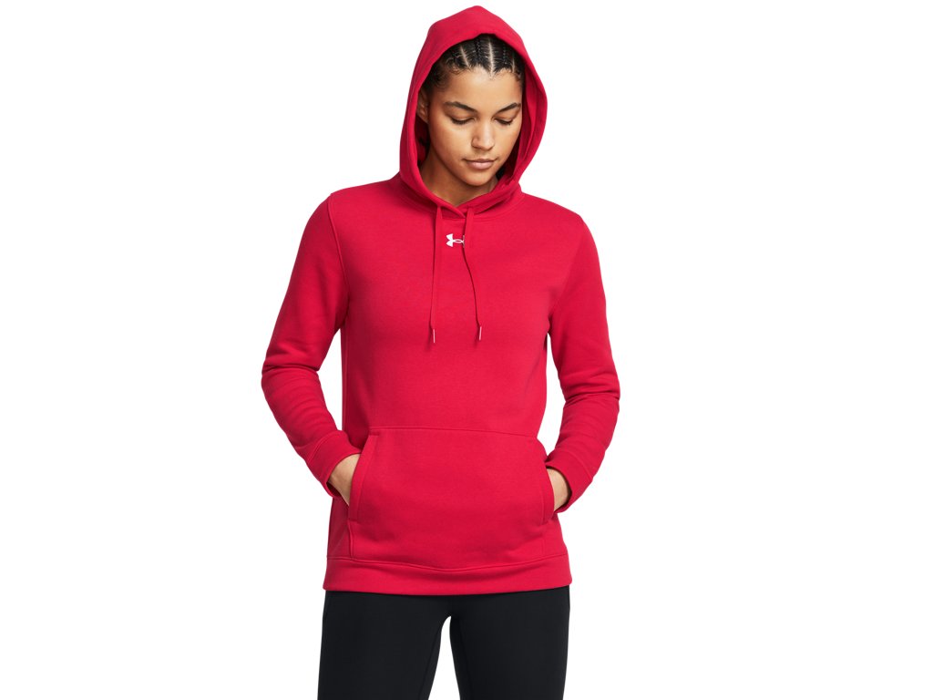 Under Armour Womens Hustle Fleece Hoodie - Ultra-Soft with Adjustable Drawcords
