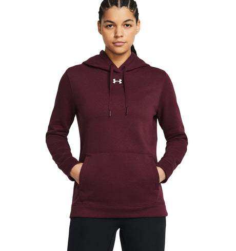 Under Armour Womens Hustle Fleece Hoodie - Ultra-Soft with Adjustable Drawcords