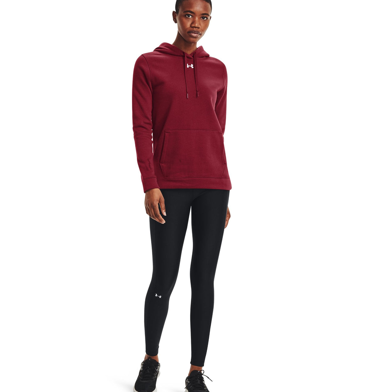 Under Armour Womens Hustle Fleece Hoodie - Ultra-Soft with Adjustable Drawcords