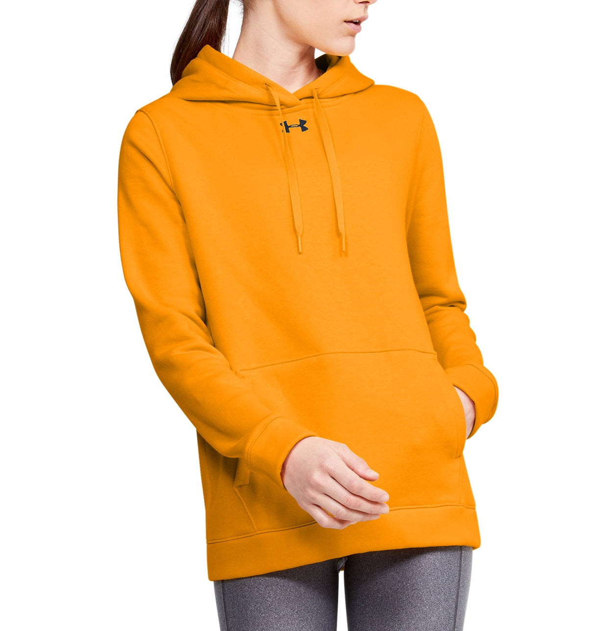 Under Armour Womens Hustle Fleece Hoodie - Ultra-Soft with Adjustable Drawcords