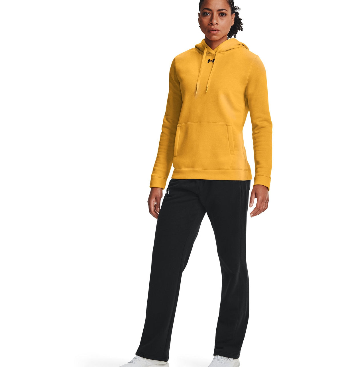 Under Armour Womens Hustle Fleece Hoodie - Ultra-Soft with Adjustable Drawcords