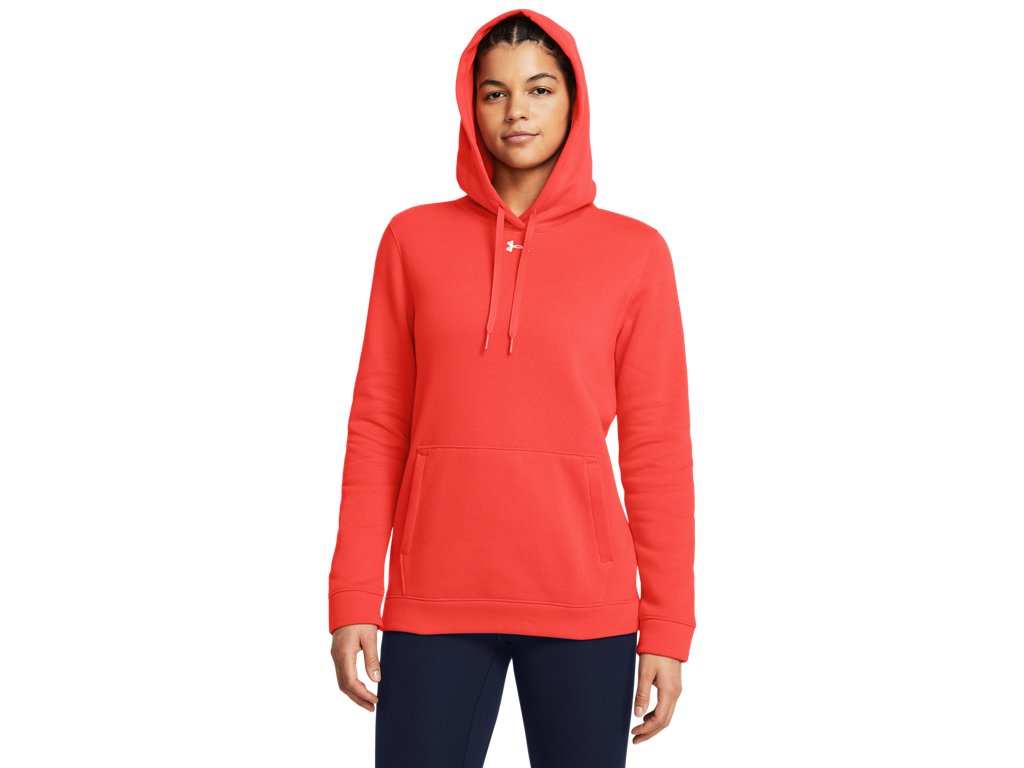 Under Armour Womens Hustle Fleece Hoodie - Ultra-Soft with Adjustable Drawcords