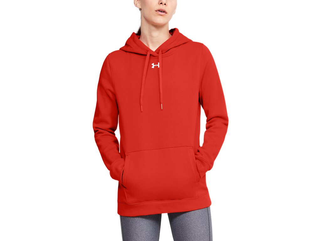 Under Armour Womens Hustle Fleece Hoodie - Ultra-Soft with Adjustable Drawcords