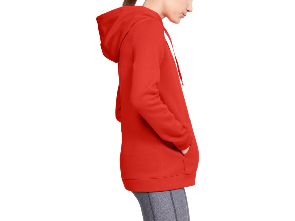 Under Armour Womens Hustle Fleece Hoodie - Ultra-Soft with Adjustable Drawcords