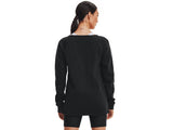 Under Armour Womens Hustle Fleece Crew Apparel - 4-Way Stretch Material