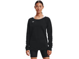 Under Armour Womens Hustle Fleece Crew Apparel - 4-Way Stretch Material