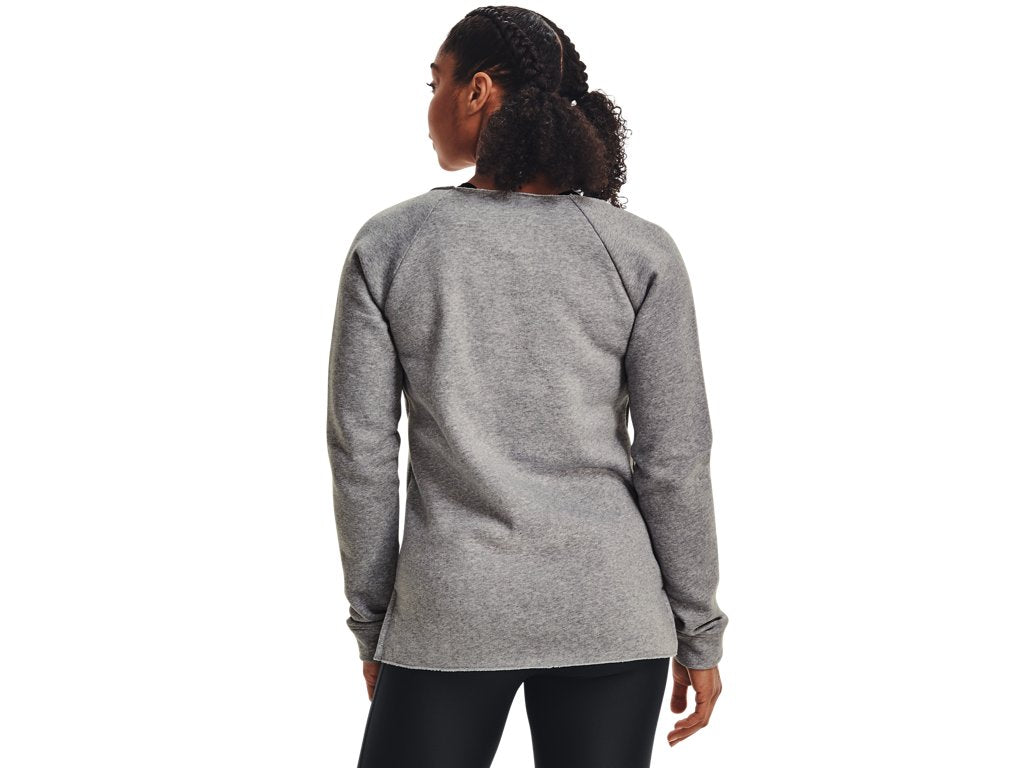 Under Armour Womens Hustle Fleece Crew Apparel - 4-Way Stretch Material