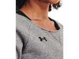 Under Armour Womens Hustle Fleece Crew Apparel - 4-Way Stretch Material