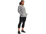 Under Armour Womens Hustle Fleece Crew Apparel - 4-Way Stretch Material