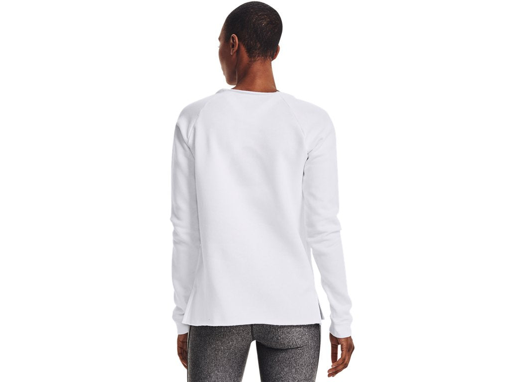 Under Armour Womens Hustle Fleece Crew Apparel - 4-Way Stretch Material
