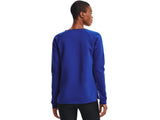 Under Armour Womens Hustle Fleece Crew Apparel - 4-Way Stretch Material