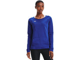 Under Armour Womens Hustle Fleece Crew Apparel - 4-Way Stretch Material