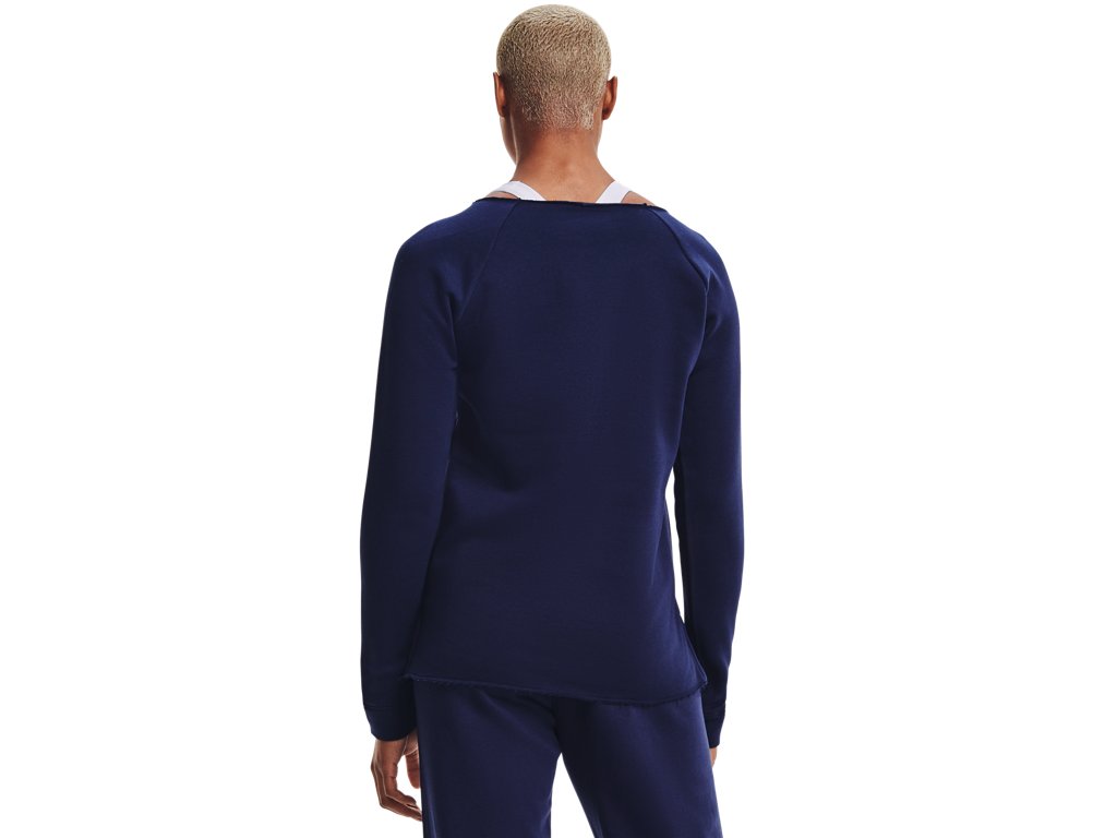 Under Armour Womens Hustle Fleece Crew Apparel - 4-Way Stretch Material