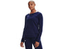 Under Armour Womens Hustle Fleece Crew Apparel - 4-Way Stretch Material