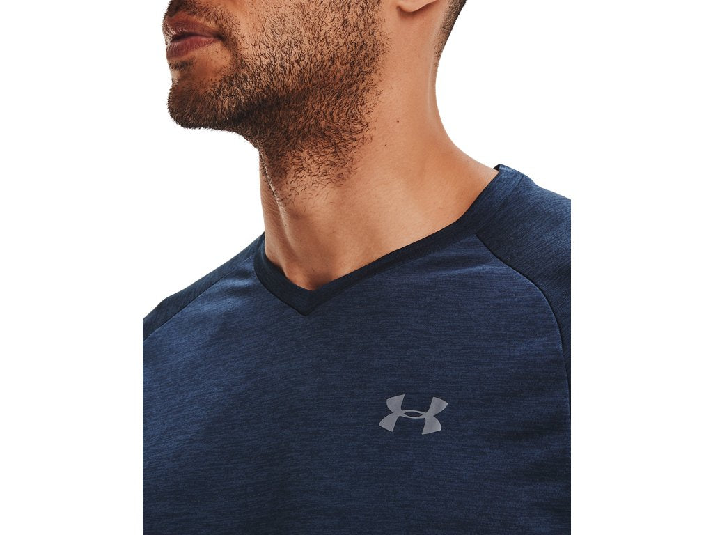Under Armour Mens UA Tech V-Neck Short Sleeve Shirt - Quick-Drying