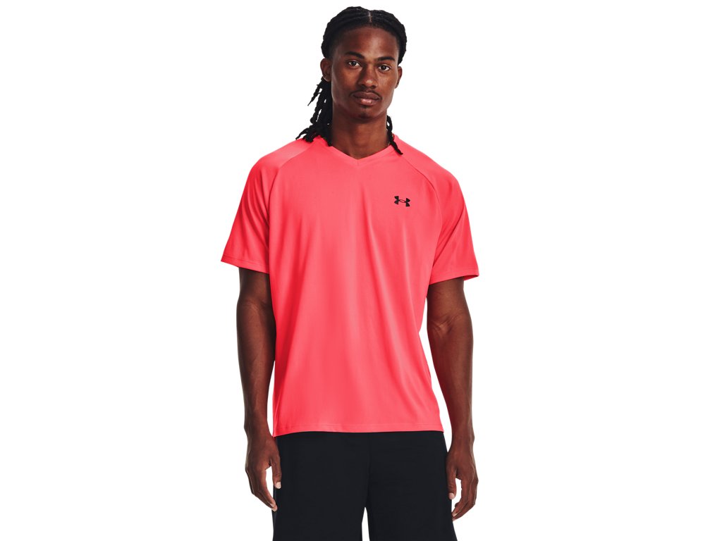 Under Armour Mens UA Tech V-Neck Short Sleeve Shirt - Quick-Drying