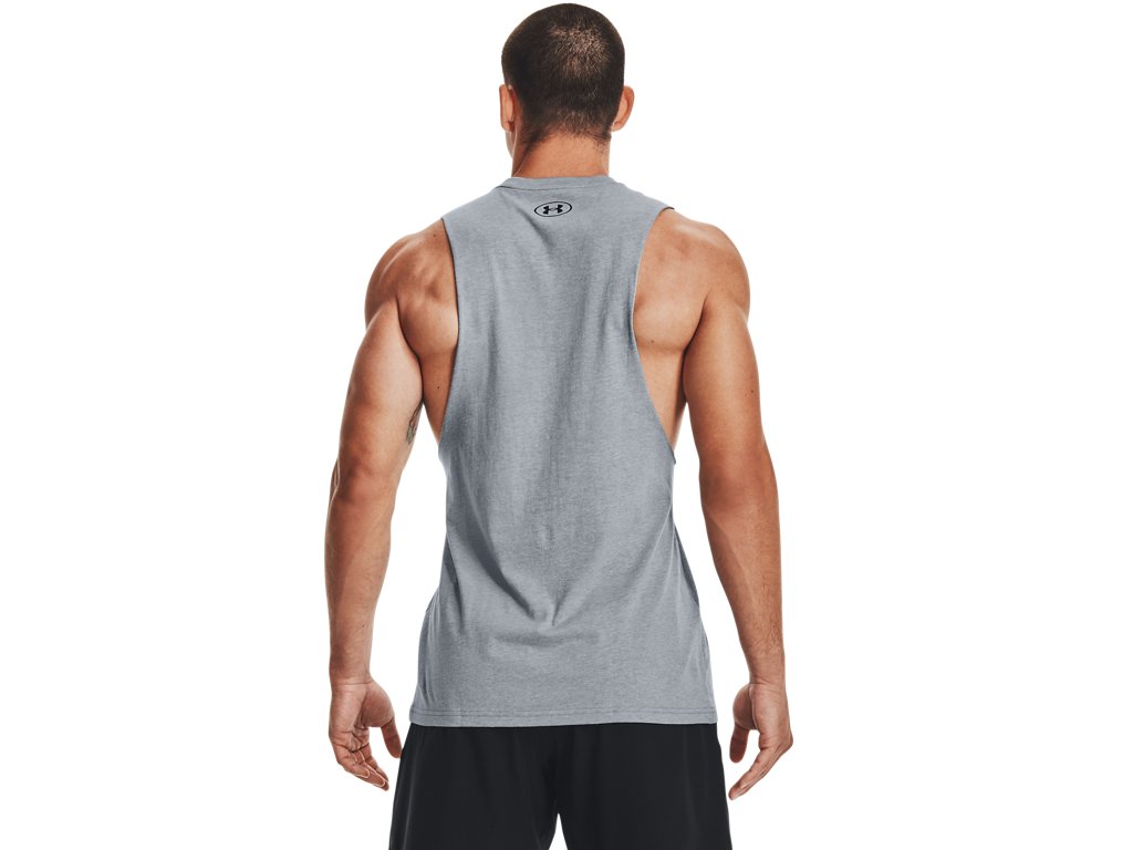 Under Armour Mens Left Chest Cut-Off Tank - Quick-Drying