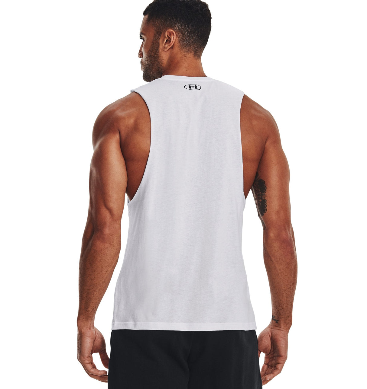 Under Armour Mens Left Chest Cut-Off Tank - Quick-Drying