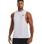 Under Armour Mens Left Chest Cut-Off Tank - Quick-Drying