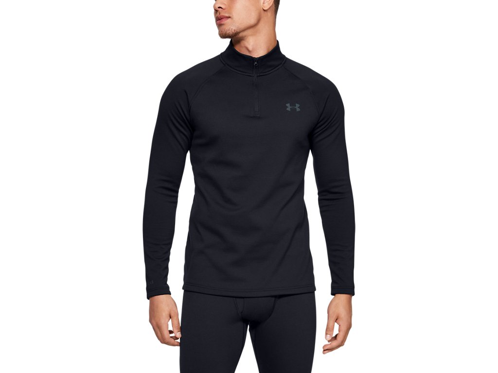 Under Armour Mens Base 4.0 One Quarter Zip Extreme Baselayer - Scent Control Technology