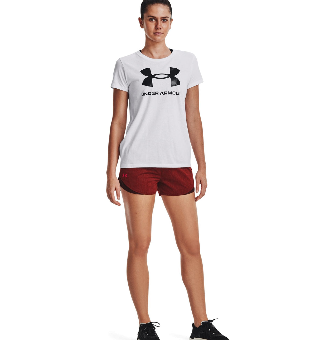 Under Armour Womens Play Up 3.0 Twist Shorts - Sweat-Wicking Apparel