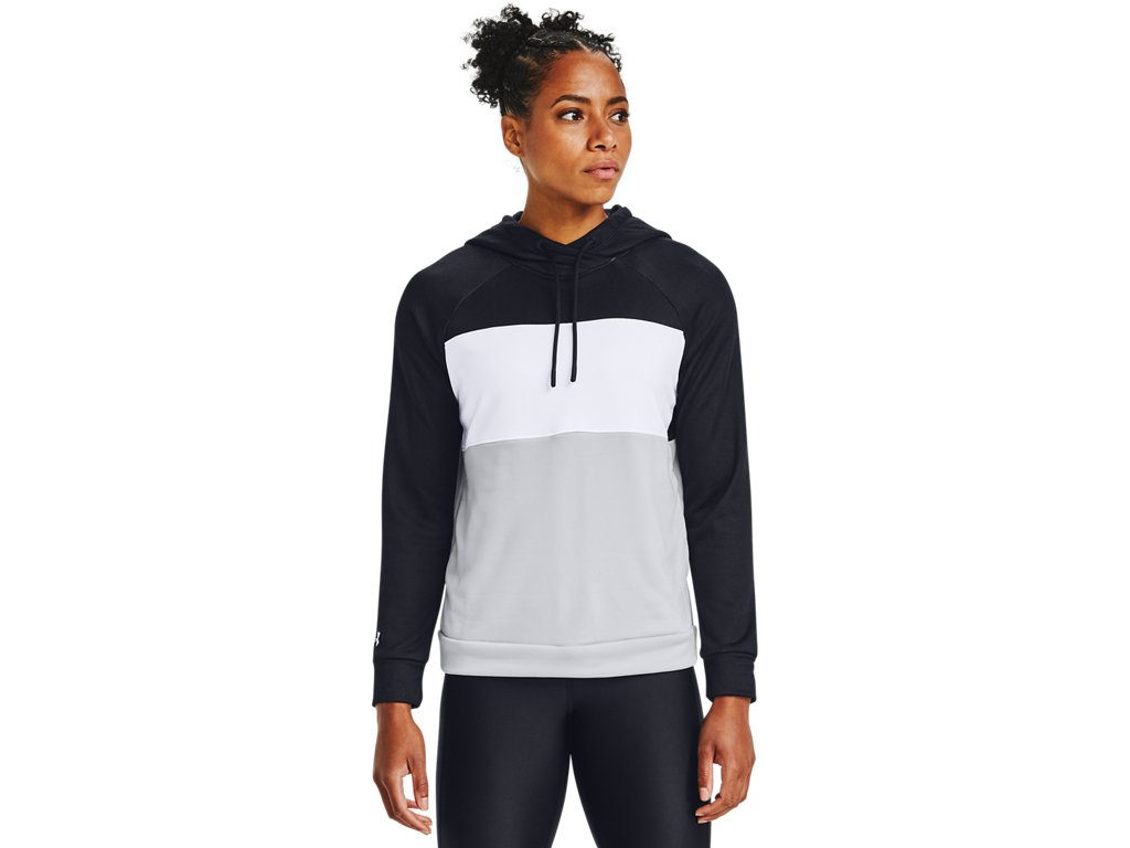 Under Armour Women's Qualifier Fleece Blocked Hoodie Apparel - Sweat Wicking