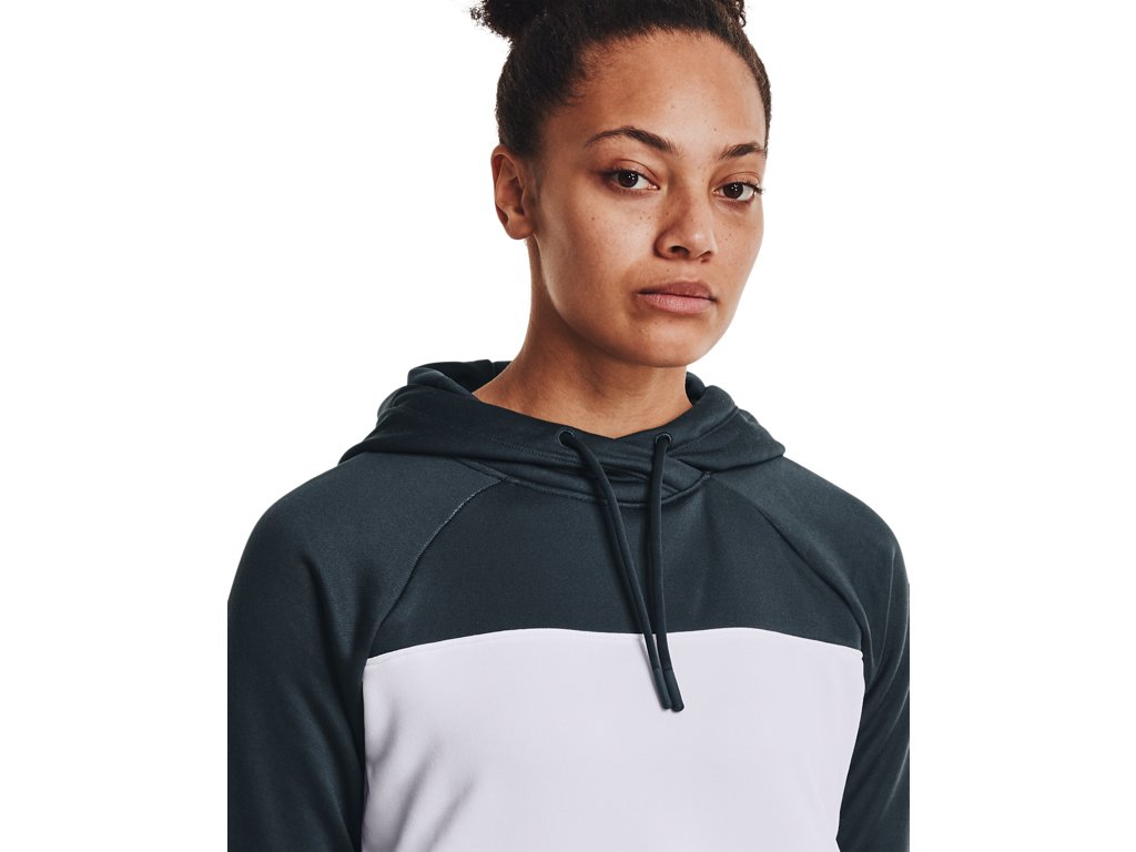 Under Armour Women's Qualifier Fleece Blocked Hoodie Apparel - Sweat Wicking