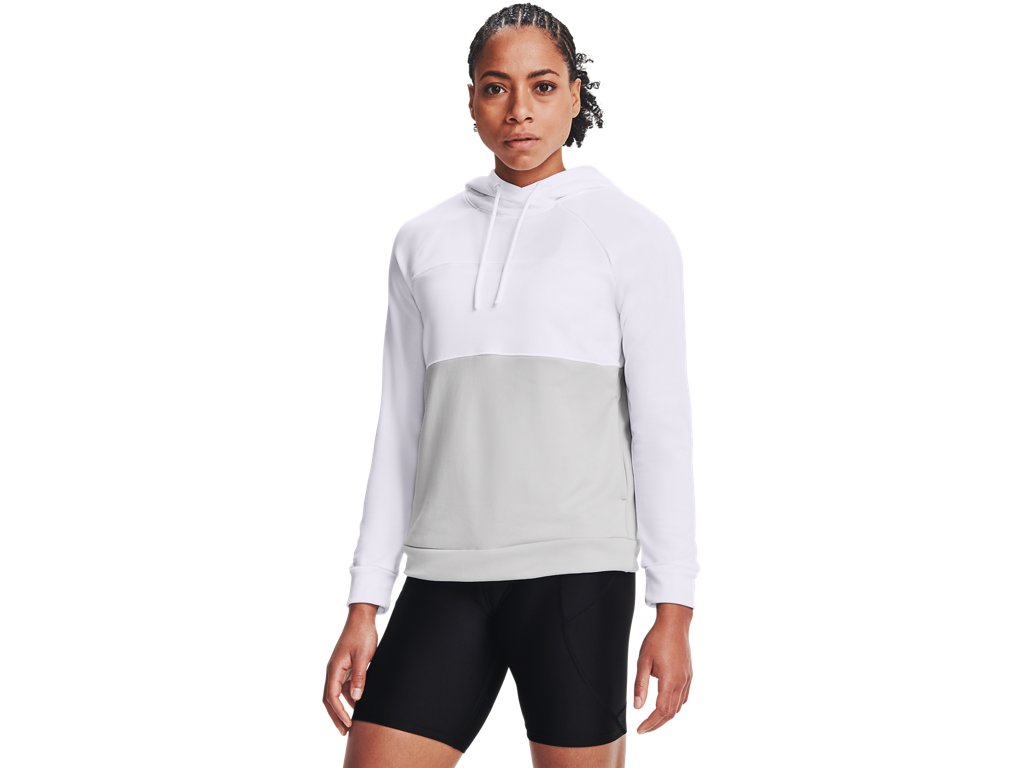 Under Armour Women's Qualifier Fleece Blocked Hoodie Apparel - Sweat Wicking