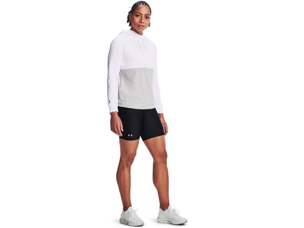 Under Armour Women's Qualifier Fleece Blocked Hoodie Apparel - Sweat Wicking