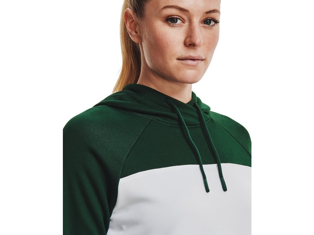 Under Armour Women's Qualifier Fleece Blocked Hoodie Apparel - Sweat Wicking