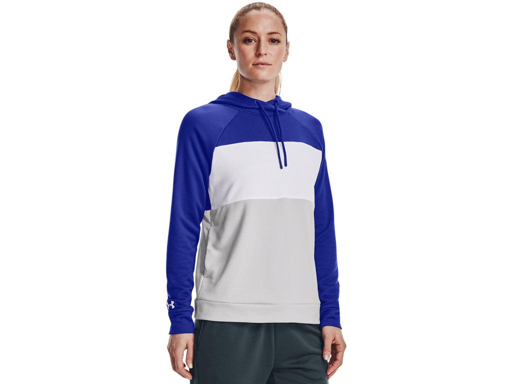 Under Armour Women's Qualifier Fleece Blocked Hoodie Apparel - Sweat Wicking
