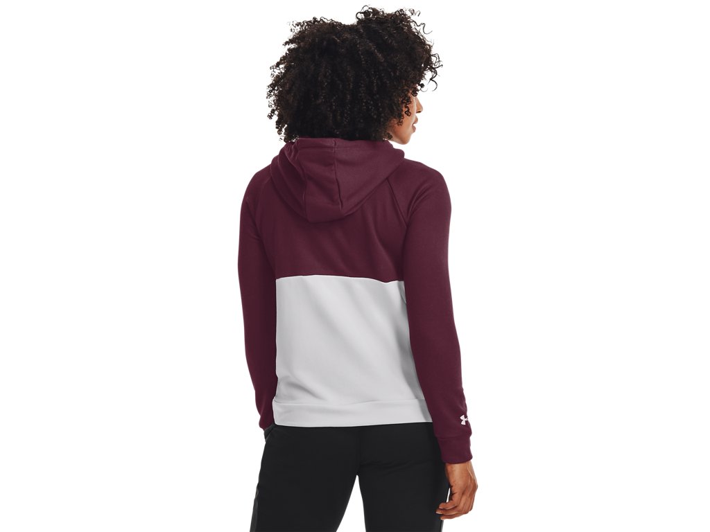Under Armour Women's Qualifier Fleece Blocked Hoodie Apparel - Sweat Wicking