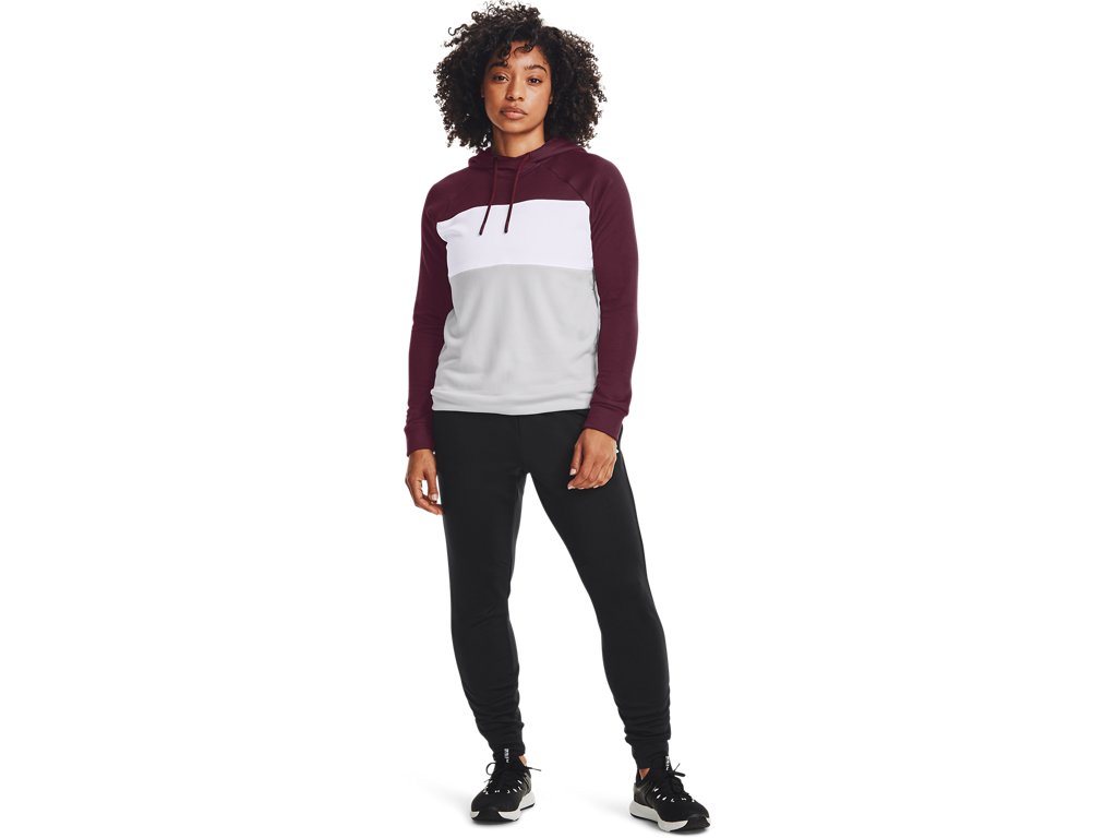 Under Armour Women's Qualifier Fleece Blocked Hoodie Apparel - Sweat Wicking
