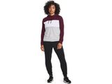 Under Armour Women's Qualifier Fleece Blocked Hoodie Apparel - Sweat Wicking