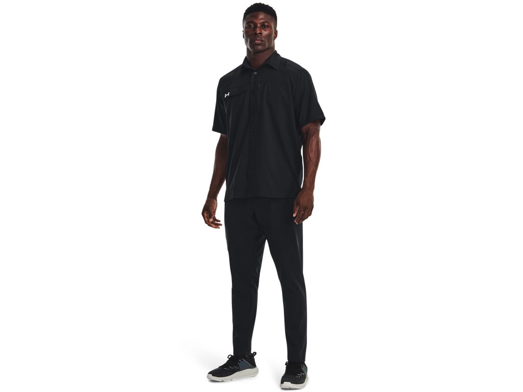 Under Armour Men's UA Motivator Coach's Button Up Shirt - Stain-Resistant and Breathable