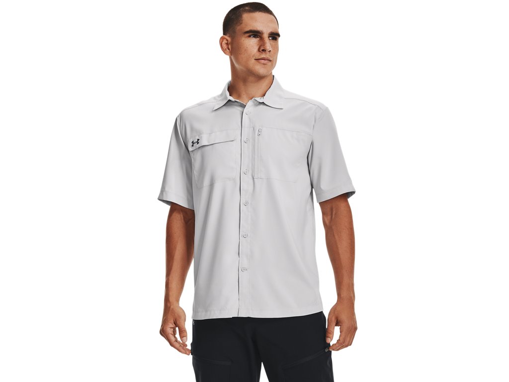 Under Armour Men's UA Motivator Coach's Button Up Shirt - Stain-Resistant and Breathable