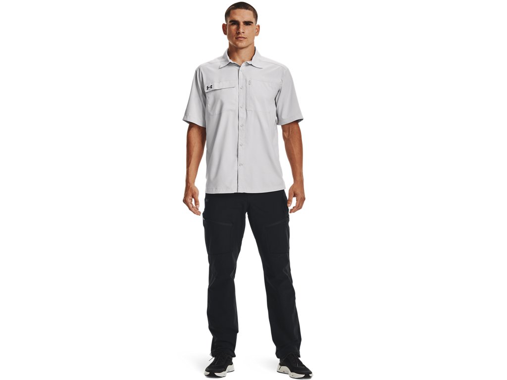 Under Armour Men's UA Motivator Coach's Button Up Shirt - Stain-Resistant and Breathable
