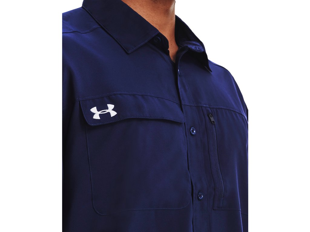 Under Armour Men's UA Motivator Coach's Button Up Shirt - Stain-Resistant and Breathable