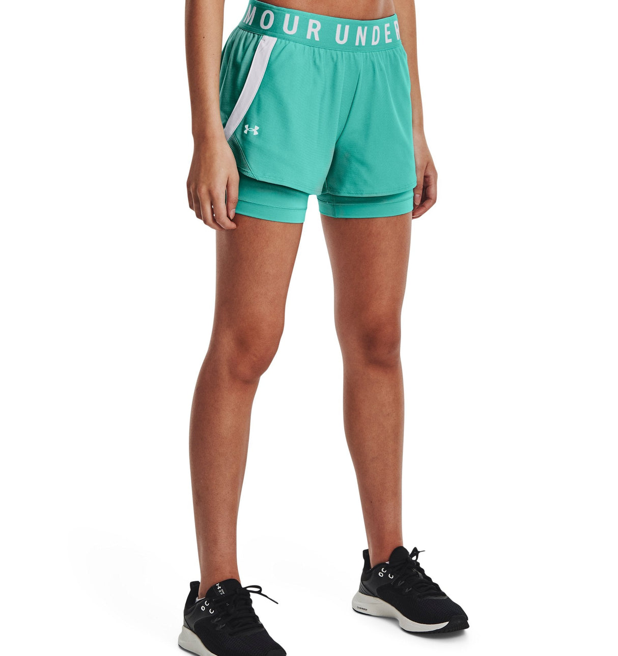 Under Armour Womens Play Up 2-in-1 Shorts - Sweat Wicking and Quick Drying