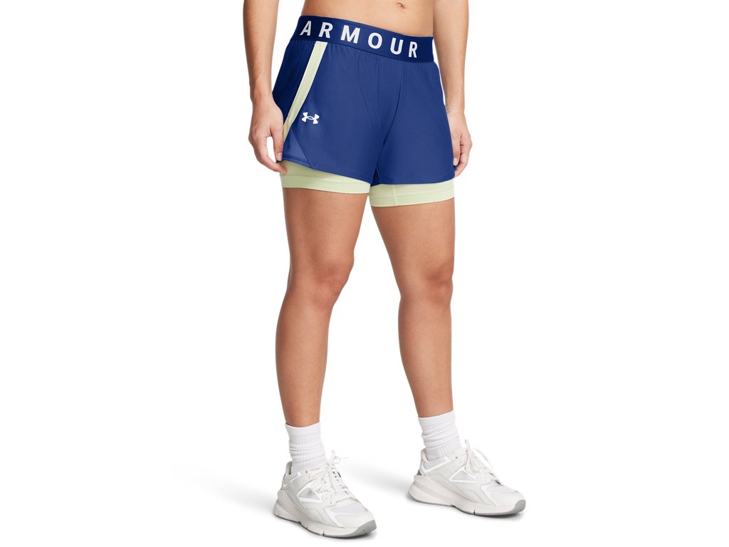 Under Armour Womens Play Up 2-in-1 Shorts - Sweat Wicking and Quick Drying