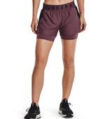 Under Armour Womens Play Up 2-in-1 Shorts - Sweat Wicking and Quick Drying