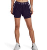 Under Armour Womens Play Up 2-in-1 Shorts - Sweat Wicking and Quick Drying