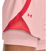 Under Armour Womens Play Up 2-in-1 Shorts - Sweat Wicking and Quick Drying