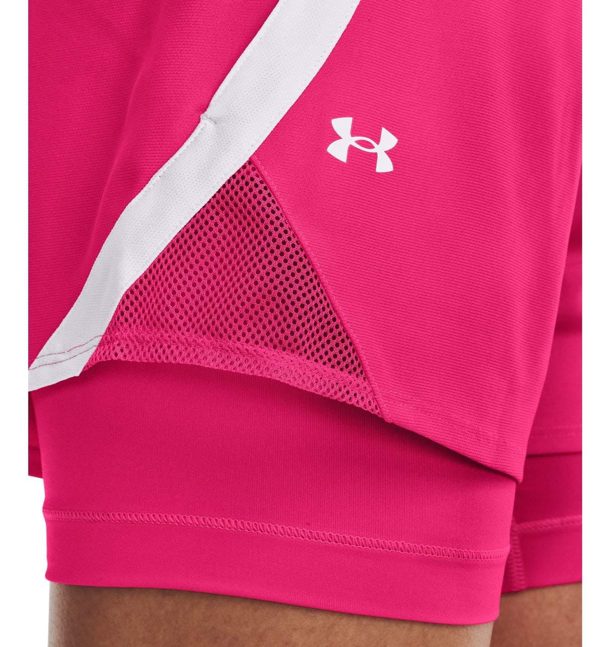 Under Armour Womens Play Up 2-in-1 Shorts - Sweat Wicking and Quick Drying