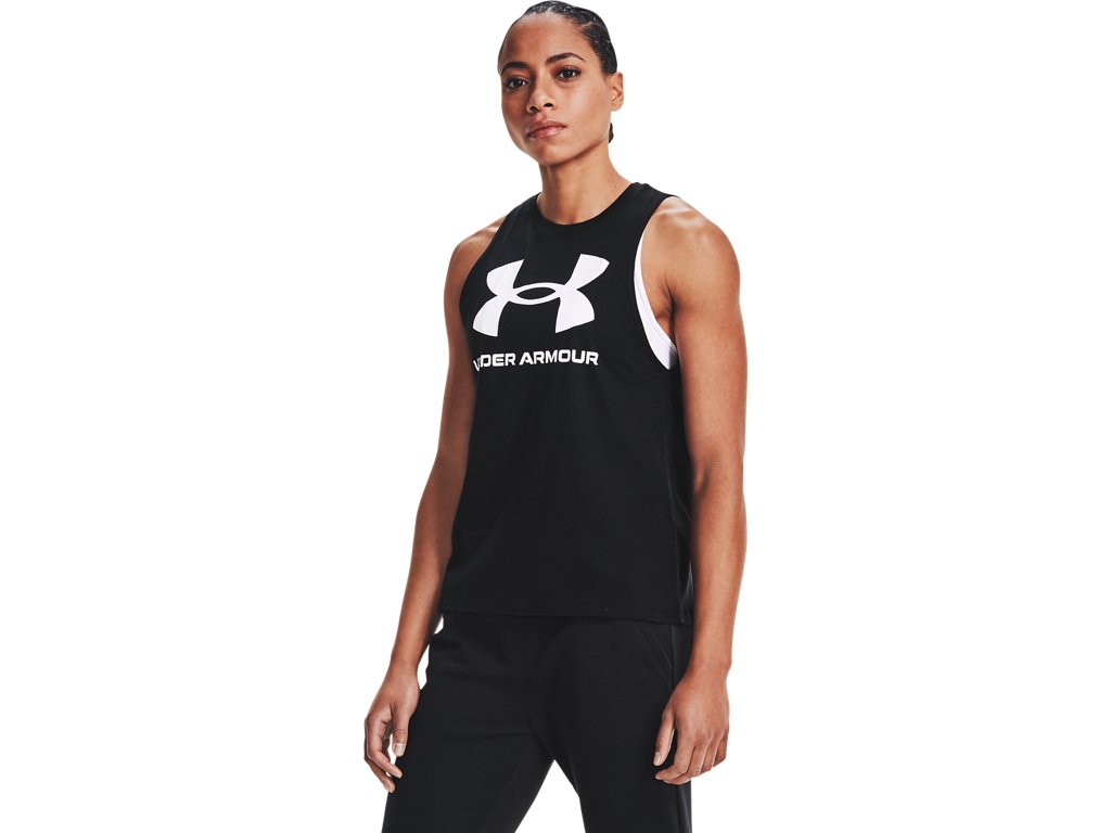 Under Armour Womens Rival Tank Top - Quick-Drying Cotton Blend