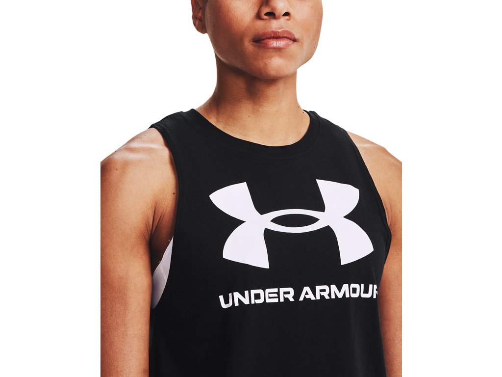 Under Armour Womens Rival Tank Top - Quick-Drying Cotton Blend