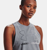 Under Armour Womens Rival Tank Top - Quick-Drying Cotton Blend