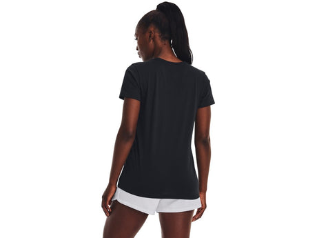 Under Armour Womens Rival Logo Short Sleeve T-Shirt - Quick-Drying Cotton Blend