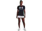 Under Armour Womens Rival Logo Short Sleeve T-Shirt - Quick-Drying Cotton Blend