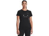 Under Armour Womens Rival Logo Short Sleeve T-Shirt - Quick-Drying Cotton Blend